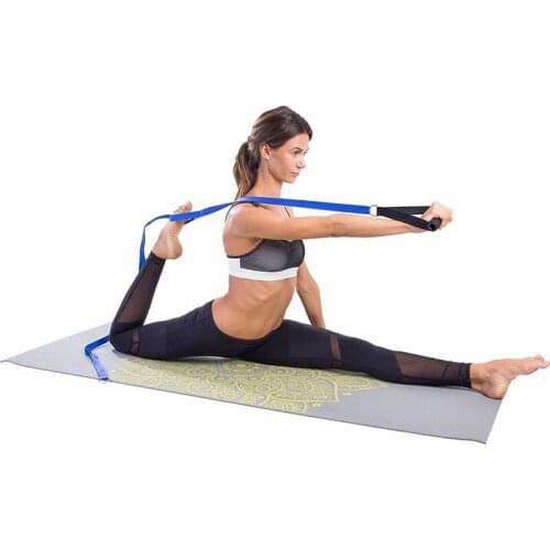 2M Yoga Stretch Strap Anti-Gravity Fitness Exercise Loop Elastic Pull Rope Resistance Band Yoga Belt Sports Accessories