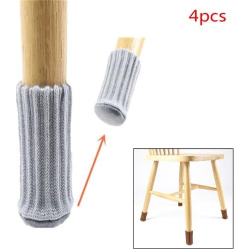4pcs Chair Leg Sock Cloth Floor Anti-slip Table Foot Furniture Feet Sleeve Cover
