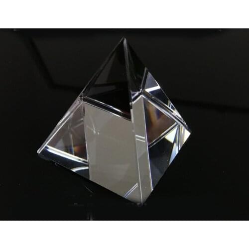 40mm Glass pyramid Quadrangular pyramid Prism Rainbow optical prism Physics teaching Supplies