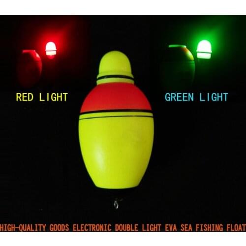 5Pcs EVA Luminous Electronic Led Carp Fishing Float with Light Can Change Color 20g 30g 40g 50g Fishing Swimmers Accesoires