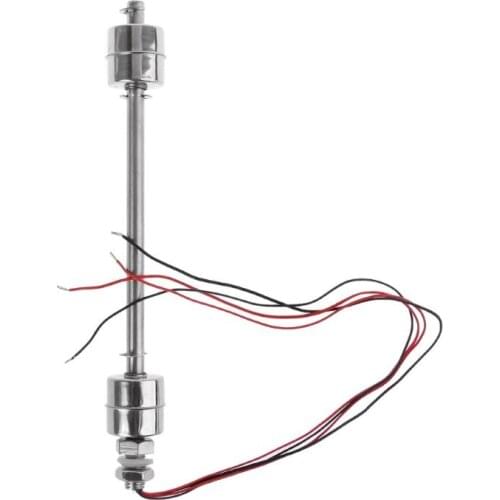 AC 220V 10W Stainless Steel Float Switch Tank Liquid Water Level Sensor Double Ball Float Switch Tank Pool Flow Sensor