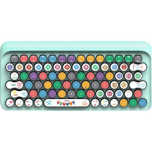 Free Shipping Universal Round Keycap 104 Keys Creative Cute Pattern Desktop Keyboard Sticker Pegatinas De Teclado De Escritorio