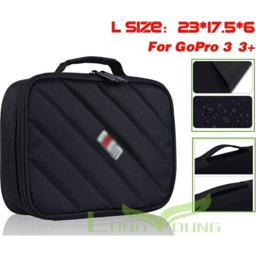 BUBM Digital camera storage bag for go pro 5 4 3+ 3 2 Sjcam xiaomi yi camera 23*17.5*6cm