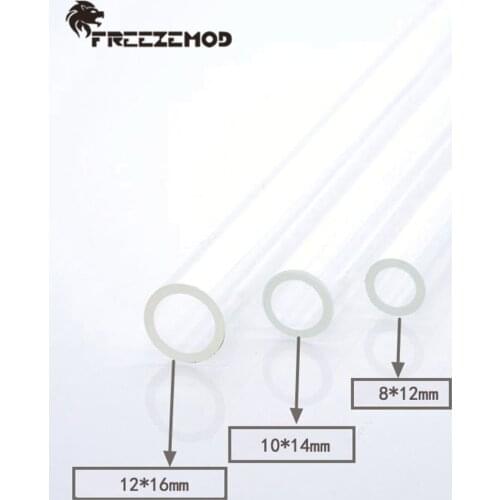 2pcs Acrylic Tube FREEZEMOD OD12/14/16mm 50CM Transperant Hard Pipe For Water Cooler Modding High Quality Super Transperant