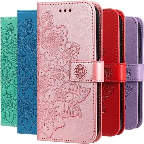 Flower Couple Leather Case For OPPO A52 A72 A92 A53 A53S A73 A54 A74 A94 4G 5G Realme 8 VIVO V21 V21E Y73 2021 Flip Wallet Cover