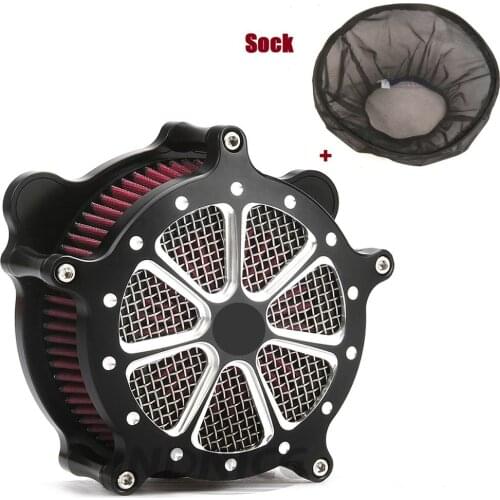 Air Cleaner Red Kits Rain Socker Cover Fit For harley Dyna 00-17 Road King Classic FLHRC/I 1999-07