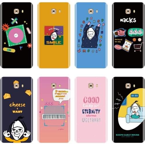 Soft Phone Case For Samsung Galaxy C9 C7 C5 Pro Funny Cartoon Girl Pink Cute Silicone Back Cover For Samsung Galaxy C5 C7 C8
