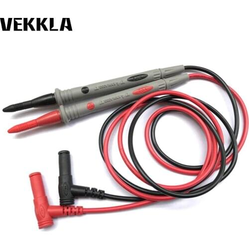 1 Pair 20A Needle Tip Probe Test Leads Pin Hot Universal Multimeter Test Lead Probe Multimeter Lead Probe Wire Test Accessories