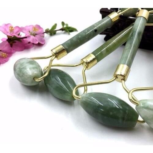 Natural Jade Beauty Instrument Xiuyan Jade Roller Facial Slimming Tool Facial Massager Facial