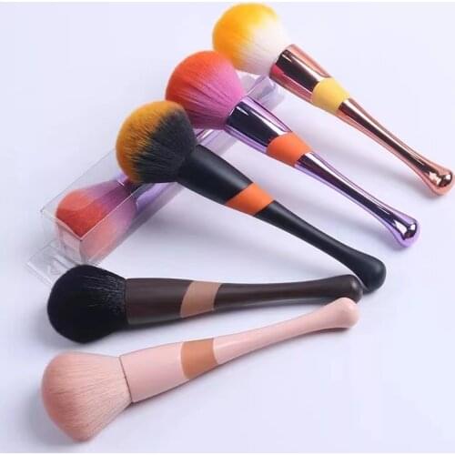 2021 NEW Baseball Handle Nail Dust Brush Cosmetic Powder Soft Blush Brush For Make Up Nail Art Cleaning Brush Large Size