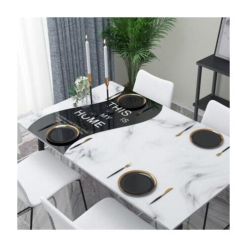 New Arrive PVC Table Cloth Waterproof Oilproof Kitchen Dining Table Cover For Rectangular Table Mat Soft Glass Free Shipping