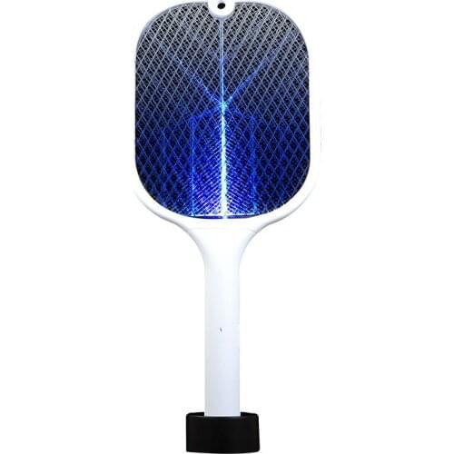 Portable USB Rechargeable Fly Mosquito Racket Mug Killer Household Electric Hand Held Bug Zapper Insect Fly Swatter Racket
