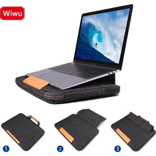 Luxury Stand Laptop Bag 13.3 14.1 15.4 inch Waterproof Laptop Bag New For MacBook Air Pro 13 15 Notebook Bag Shoulder Hand Bag