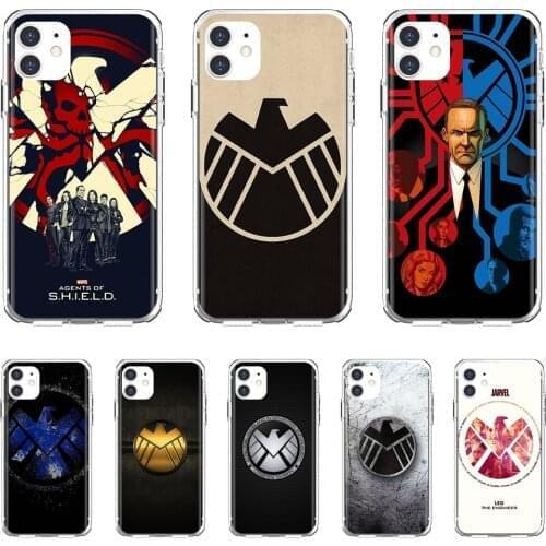 Marvel-S.H.I.E.L.D-Agents-of-Shield-Logo For Xiaomi mi Redmi Note 3 4 4X 5 6 7 8 8t 9 9s 9t 10 pro lite Silicone Cover