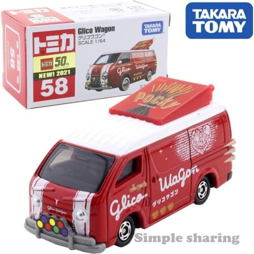 Takara Tomy Tomica No.58 Glico Wagon 1:64 Car Hot Pop Kids Toys Motor Vehicle Diecast Metal Model Collectibles New
