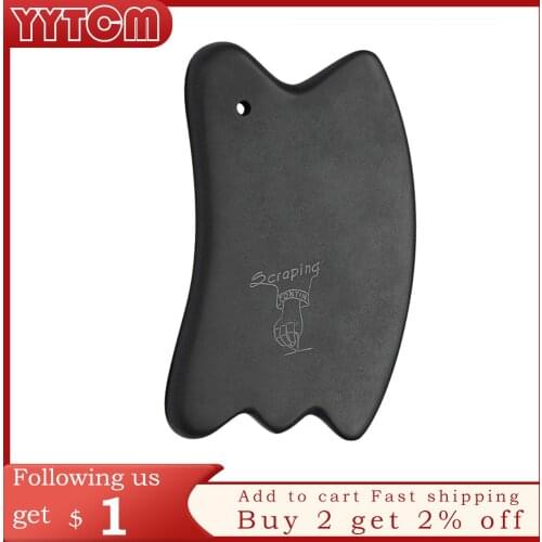 Tontin Bian Stone Needle detox Dredge meridiansTool gouache scraper for face clear gua sha real stone guasha stone