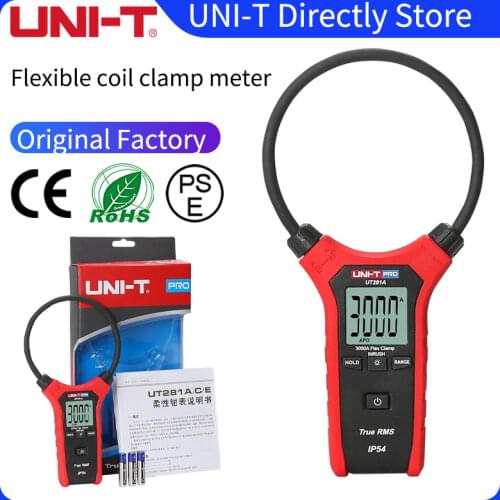 UNI-T UT281A Smart AC Digital Flexible Clamp Meter Multimeter Handheld Voltage Current Resistance Frequency