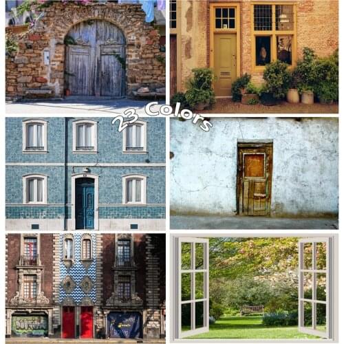 ZHISUXI Vinyl Custom Photography Backdrops Prop Classical Wooden doors Theme Photography Background GD20518 -02