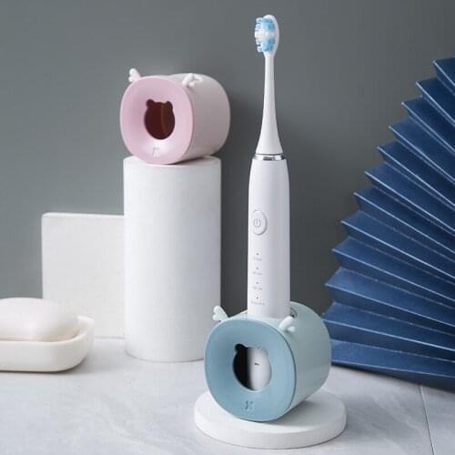 1PC Creative Toothbrush Holder Electric Wall Type Traceless Waterproof Toothbrush Cup Bathroom Organizer Bathroom Accessories
