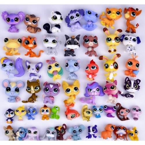 10/Lots of Random Pet Collection Figure Dog Puppy Cat Kitty Animals Child Loose Cute Toys