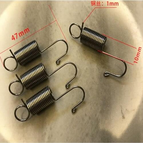 10pcs 1*10*47mm Hook pull spring water injection display rack spring hook vertical advertisement poster easy pull treasure rack