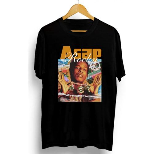 100% Cotton 2021 New Fashion Rakim Mayers Asap Rocky Rapper Teenage T shirt Man Tops Harajuku Anime Cool Women Tees Male XS-3XL