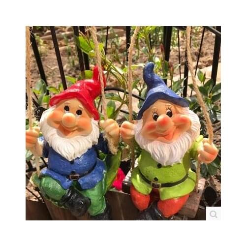 Free shipping,2pcs/lot,American Village Dwarf Garden Ornament Home Farm Decoration Air Strap Wall Decorative Gardening,Xmas gift