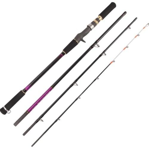 Full fuji accessories folded length 65CM portable travel boat pole 1.8m/2.1m/2.4m 3/4 sections offshore boat pole No. 50 No. 60