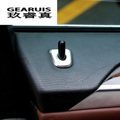 Car styling for BMW X5 X6 F15 F16 E70 Door Lift Auto door pin decoration covers Stickers Bolt circle trim Interior Accessories