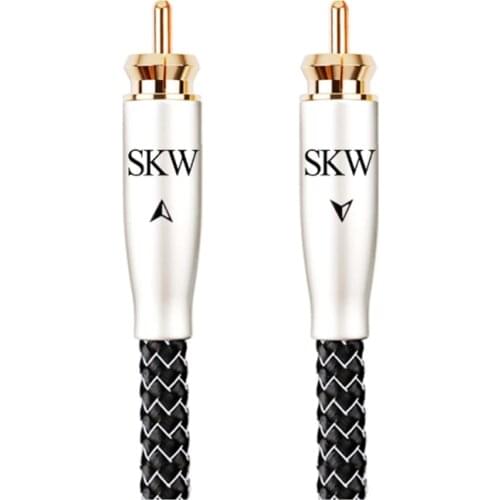 Digital Coaxial SPDIF Audio Cable Male To Male Silver Plating On OCC Conductor For TV CD Amplifier Hifi Subwoofer