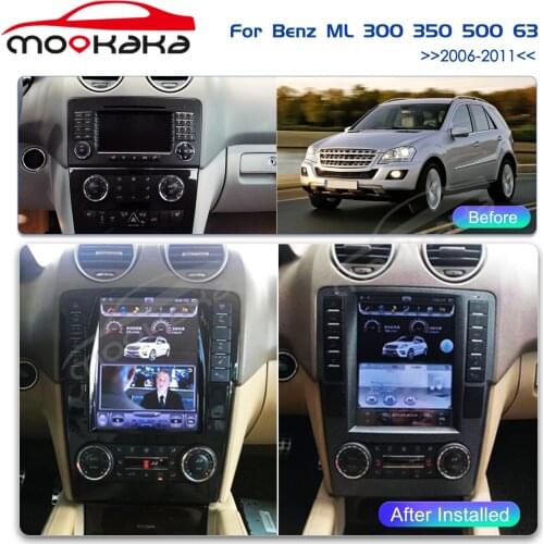 Android Radio Tesla Car Multimedia GPS Navigation For Mercedes-Benz GL ML W164 X164 2005 - 2011 No DVD Player Head Unit Audio HD