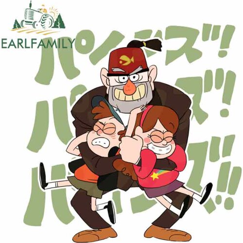 EARLFAMILY 13cm x 13cm For Japanese Anime Car Assessoires Bumper Creative Scratch-Proof Stickers Street Signs Decal Body For Car