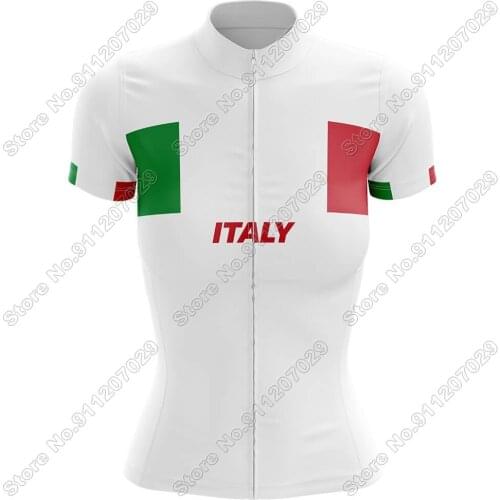 Italy 2021 Cycling Jersey Summer Italian Cycling Clothing Women Mountain Road Bike Shirts Race Bicycle Top MTB Maillot