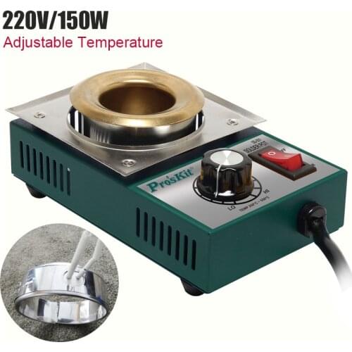 150W Stainless Steel Solder Pot Temperature Controlled Soldering Pot Melting Tin Pot Tin Cans 1pcs EU Plug