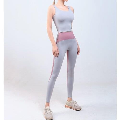 2 Piece Set Women Yoga Sets Sexy Fitness Clothing Workout Set Sport Suit Women Sports Bra & High Waisted Leggings Sport Wear