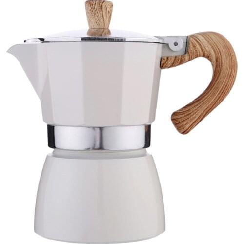 Moka Pot Italian Coffee Maker Espresso Milk Jug Household Aluminum Percolators Stove Top Pot 150/300ML Kitchen Tools Stovetop