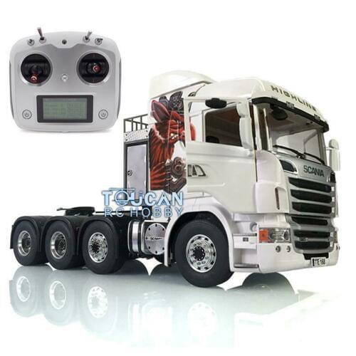 LESU RC Tractor Truck 1/14 Metal Sca 8*8 Axles Chassis Hercul Gripen Radio THZH0947-SMT4
