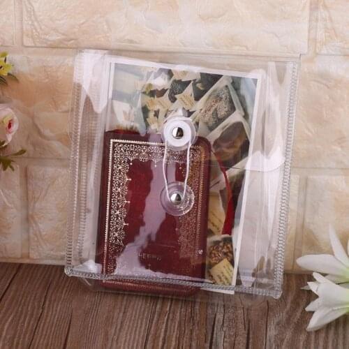 Multifunctional Transparent PVC Winding Storage Bag File Folder Makeup Organizer 77HA