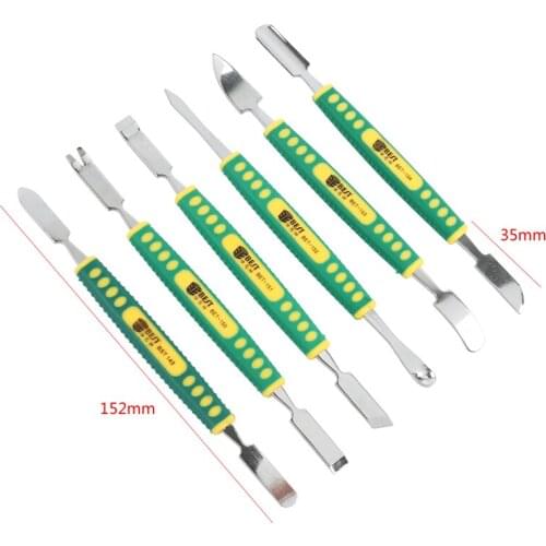 Free shipping Best 6pcs/set Metal Opening Prying Bar Spudger Multi Repair Tool kit for iPhone iPad Samsung Smartphone Repairing