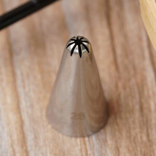 #28 Small Size Close Star Cake Decorating Pastry Piping Nozzle Icing Tips Bakeware Kitchen Cookies Tools Stainless Steel