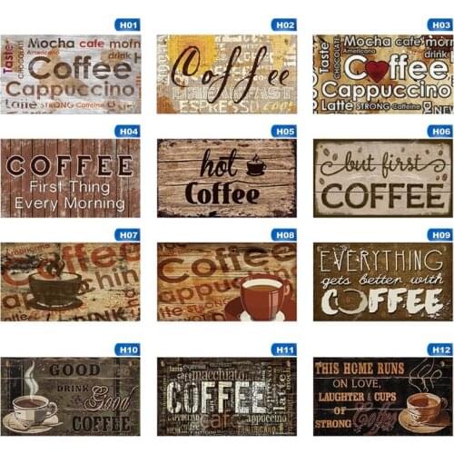 Cafe Bar Vintage Cafe Pub Wall Decor Simple Wooden Sign Craft Beer Garden Hanging Plaque Coffee Wood Poster Home Decor