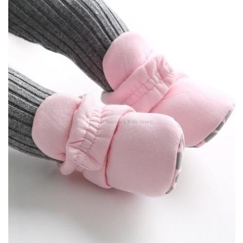 Toddler Newborn Baby Crawling Shoes for Girl Pink Booties Winter Boys Cotton Slippers Prewalker Trainers Warm Soft First Walkers