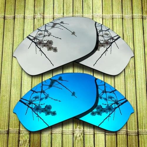 Polarized Replacement Lense For-Oakley Half Jacket Sunglasses Frame - Chrome & Blue Combine Options