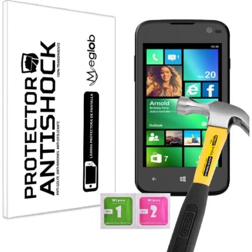 Screen protector Anti-Shock Anti-scratch Anti-Shatter compatible with Lava Iris Win 1