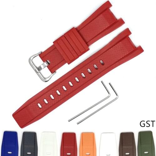 Rubber Straps for Casio G-Shock GST-W300 GST-400G GST-B100 Sport Waterproof Replacement Silicone Watchband Accessories