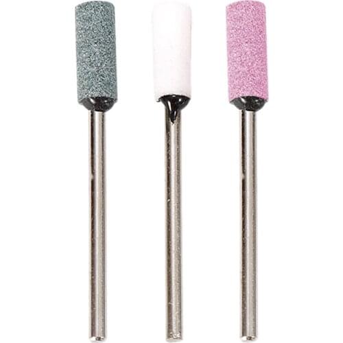 Cylinder Silicone Carbide Carborundum Grinding Wheel 2.34mm Shank for Nail Polishing Manicure Pedicure Grinding Head Sander Tool