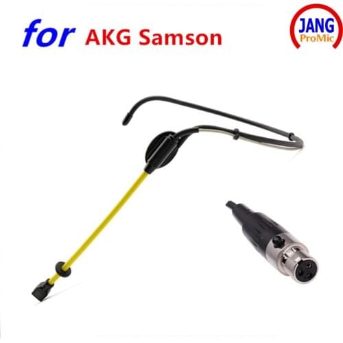 New Waterproof Headset Microphone Condenser Sport Teaching Microfone for AKG Samson etc Wireless Transmitter Mini XLR 3Pin