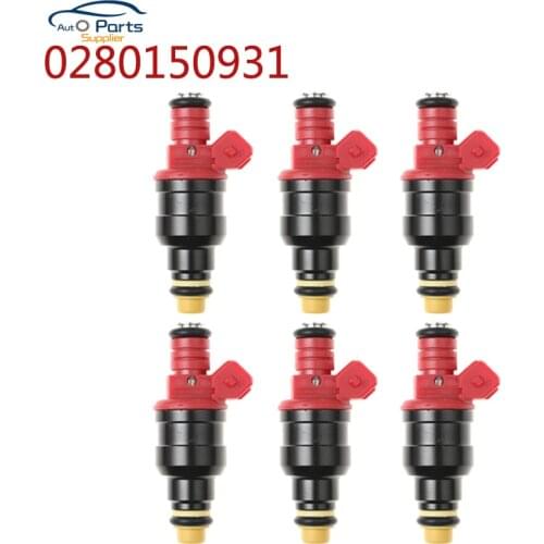 YAOPEI 6Pcs 0280150931 92TF-AA Fuel Injector Nozzle For Ford Explorer Ranger Mazda B4000 Navajo 4.0L 92TFAA