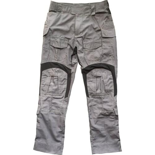 Outdoor Sports Tactics G3 Combat Pants WG with Knee Pads Airsoft Tactical Trousers Hunting Ranger Smoky Grey Trousers