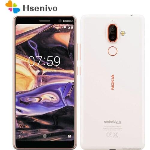 Nokia 7 Plus Refurbished-Original Unlocked Android Smartphone 4GB RAM 64G ROM Snapdragon 660 Octa-Core 6.0'' Display Bluetooth